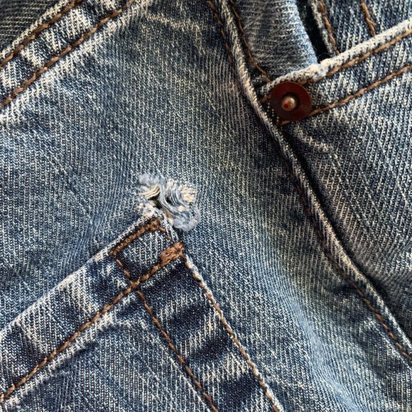 Boys Straight Leg Slim Fit Jeans Black Blue Denim Levi's - Picture 6 of 10